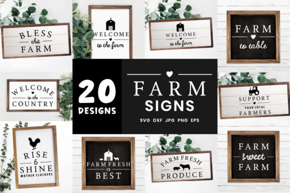 Download Farm Sign Bundle | Bundle Farmhouse Signs - Farm sign Collection