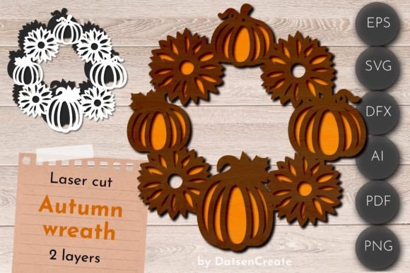 Download Fall Wreath, Pumpkin Door Hanger, Autumn - Pumpkin Collection