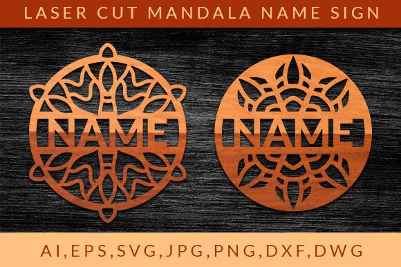 Download Laser Cut Mandala Name Sign Wall Art SVG - Name sign wall art Collection