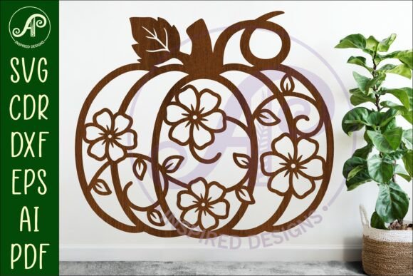 Download Pumpkin Fall Floral Vine Wall Sign Svg - Pumpkin Collection