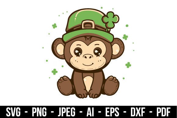Download St. Patrick's Day Monkey SVG - Monkey svg Collection